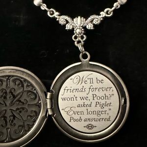 Vintage style Winnie the Pooh friendship locket